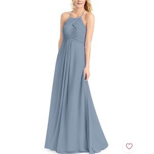 Azazie Ginger Bridesmaid Dress Dusty Blue